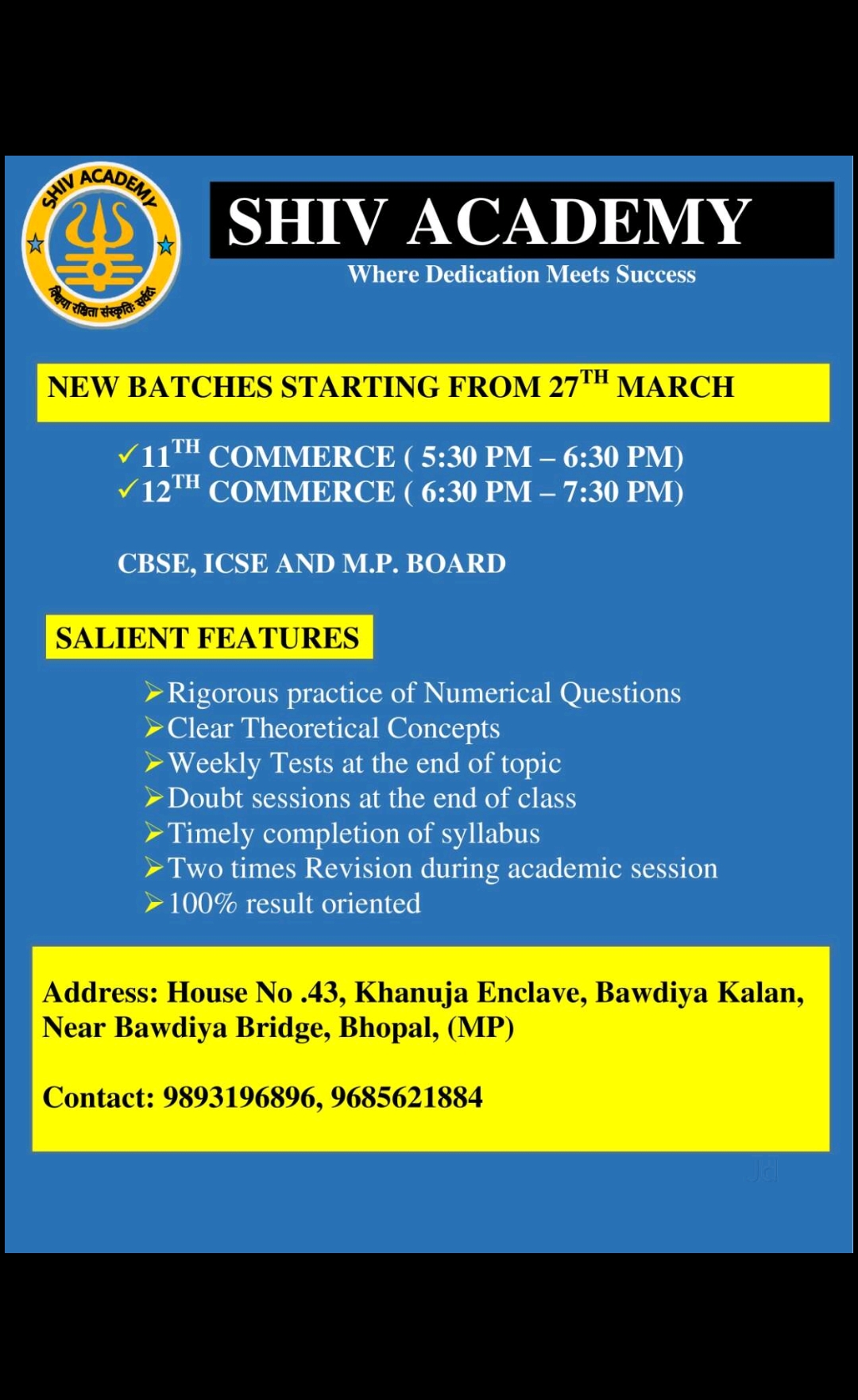 Shiv Academy in Bhopal 