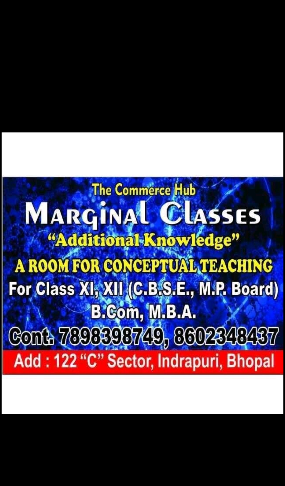 Marginal classes in Bhopal 