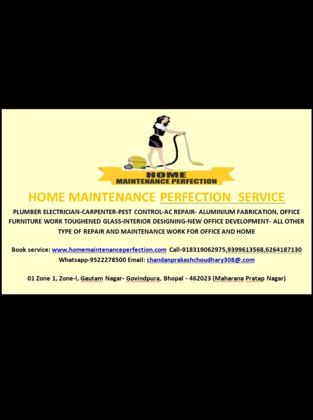 Home Maintenance Perfection Service in Bhopal 